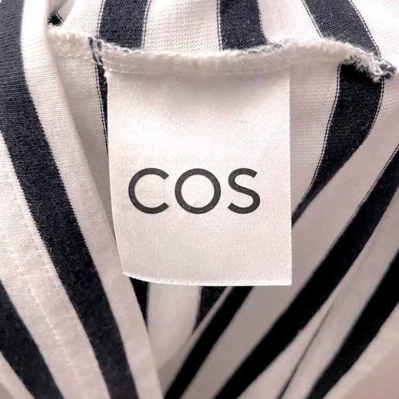COS Stripped Long Sleeves T-Shirt - B&W - Medium - Picture 4 of 4